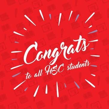 Congratualtions to 2016 HSC Students