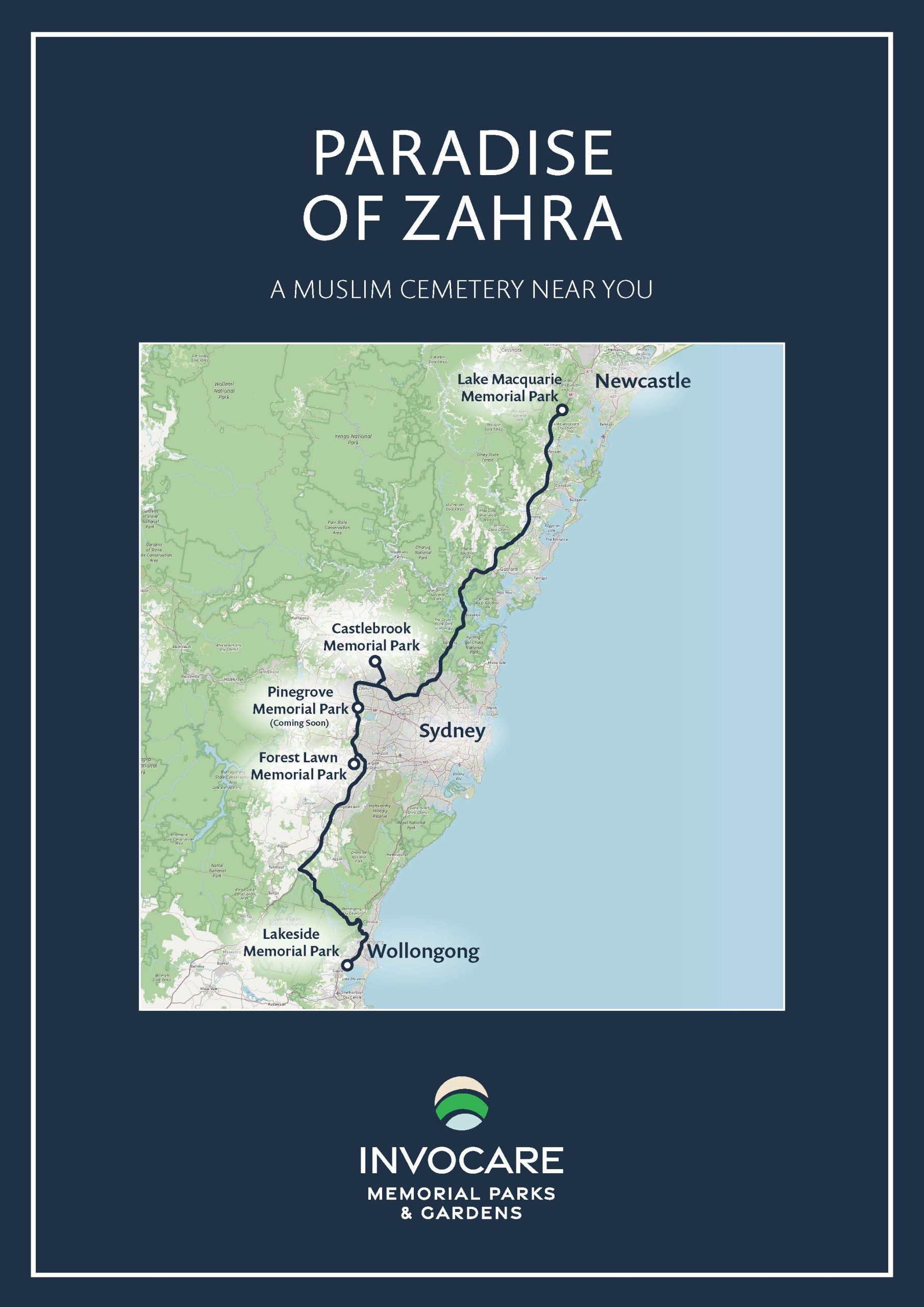 Paradise of Zahra Cemeteries : Newcastle – Rouse Hill – PineGrove – Leppington – Wollongong