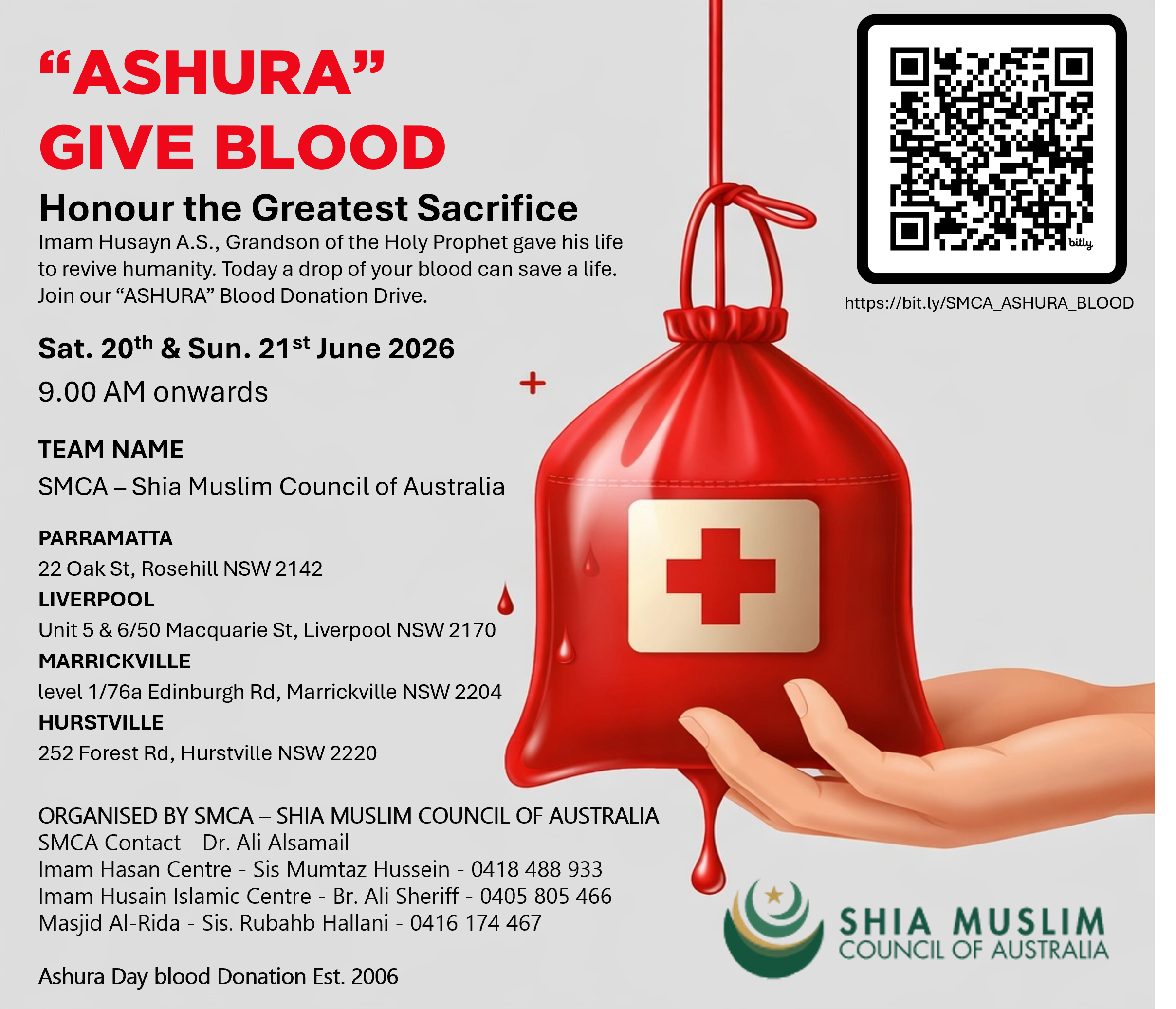 2026 Ashura Blood Donation – Managed by SMCA